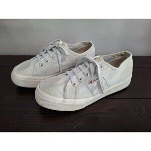 Superga 2740 Platform Lace-up Canvas Sneakers in Sky Blue/Pre-owned, Sz. 6.5 (wo